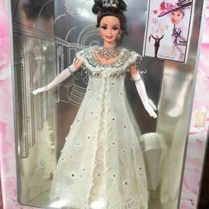 Elegant White Doll in Gown